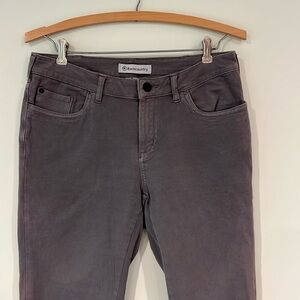 BACKCOUNTRY Women’s 8 Skinny Fit Outdoor Pants Hiking Zipper Ankles Gray Cotton